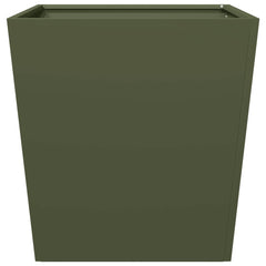 vidaXL Garden Planters Olive Green 2 pcs 50x50x50 cm Steel 6