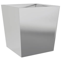 vidaXL Garden Planters 50x50x50 cm 2 pcs Galvanised Steel 5