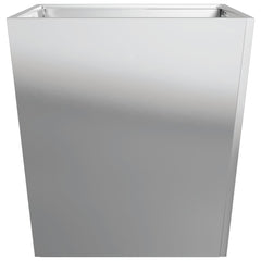 vidaXL Garden Planters 50x50x50 cm 2 pcs Galvanised Steel 6