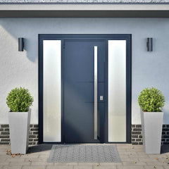 vidaXL Garden Planters 35x35x75 cm 2 pcs Galvanised Steel 3
