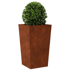 vidaXL Garden Planter 45x45x75 cm Weathering Steel 3
