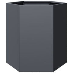 vidaXL Garden Planter Anthracite Hexagon 46x40x45 cm Steel 2
