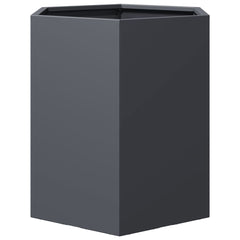 vidaXL Garden Planter Anthracite Hexagon 46x40x45 cm Steel 4