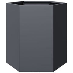 vidaXL Garden Planter Anthracite Hexagon 46x40x45 cm Steel 6