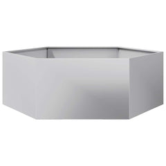 Planter Rusty 138x120x45 cm Corten Steel Galvanized steel/grey