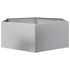 Planter Rusty 138x120x45 cm Corten Steel Galvanized steel/grey