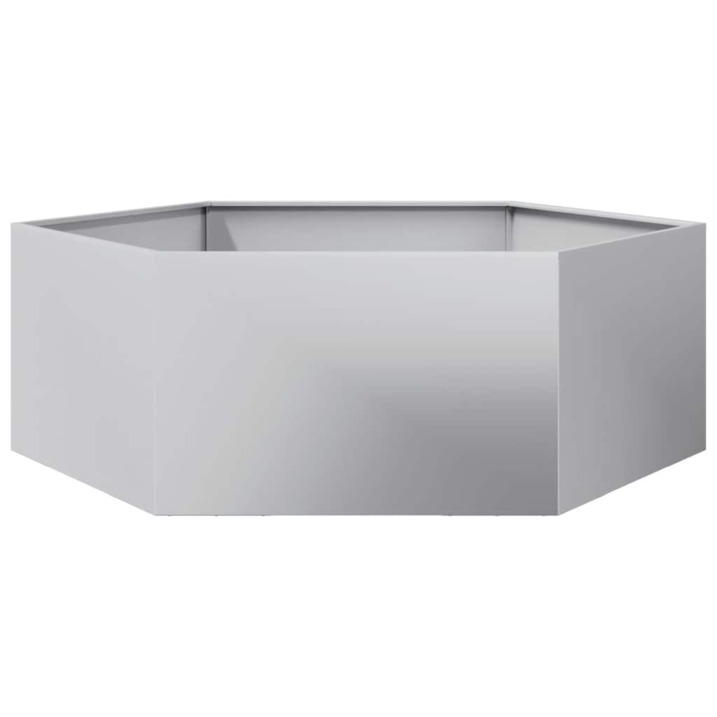 Planter Rusty 138x120x45 cm Corten Steel Galvanized steel/grey