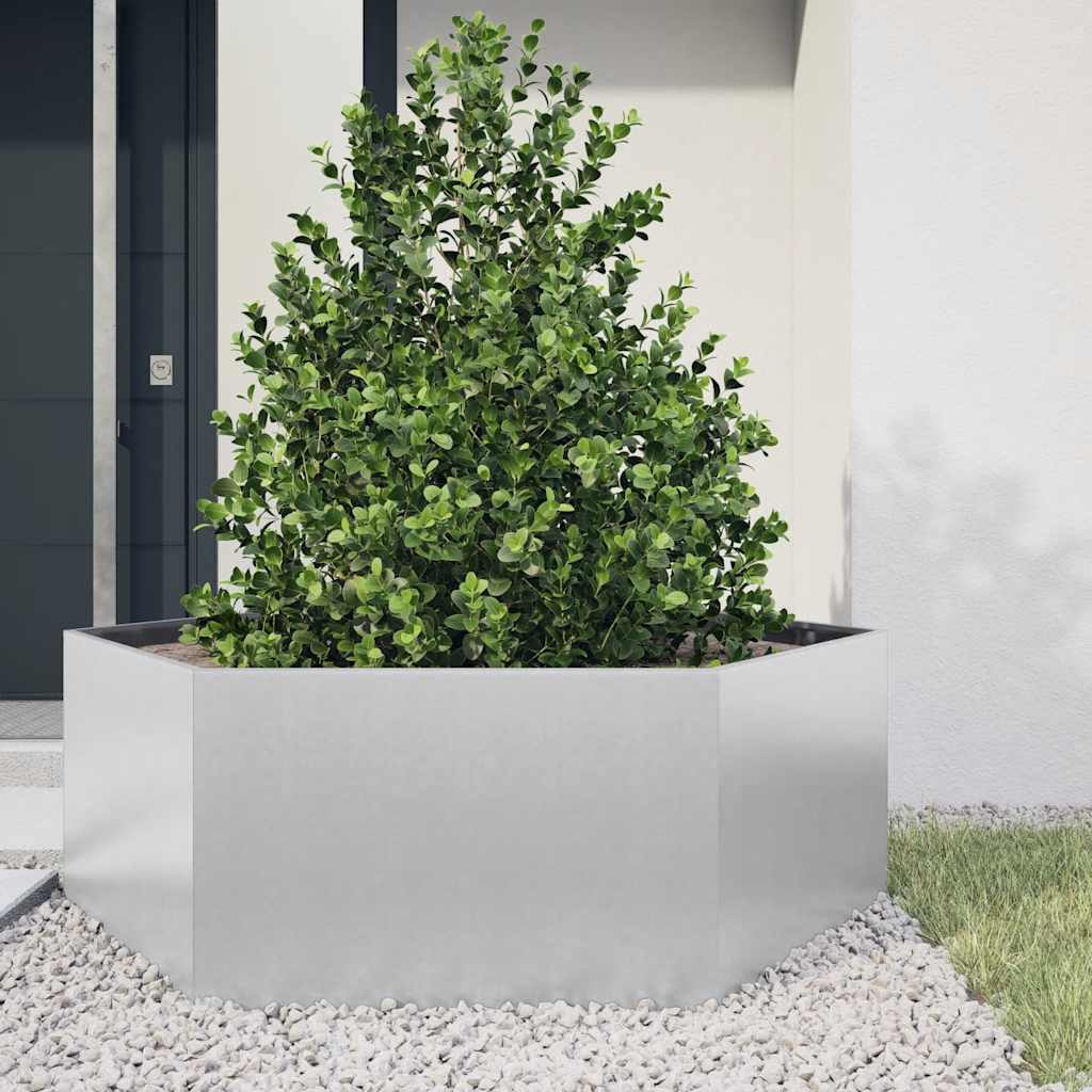 Planter Rusty 138x120x45 cm Corten Steel Galvanized steel/grey