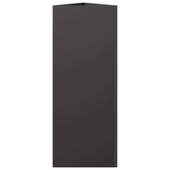 vidaXL Garden Planter Black Triangular 30x26x75 cm Steel 5