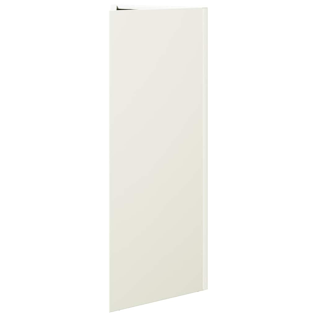 vidaXL Garden Planter White Triangular 30x26x75 cm Steel 4