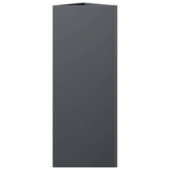 vidaXL Garden Planter Anthracite Triangular 30x26x75 cm Steel 5