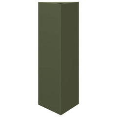 vidaXL Garden Planter Olive Green Triangular 30x26x75 cm Steel 2