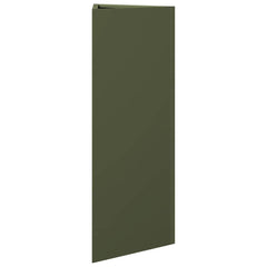 vidaXL Garden Planter Olive Green Triangular 30x26x75 cm Steel 4