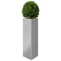 vidaXL Garden Planters 2 pcs Triangular 30x26x75 cm Galvanized Steel 4