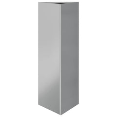 vidaXL Garden Planters 2 pcs Triangular 30x26x75 cm Galvanized Steel 5