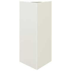 vidaXL Garden Planter White Triangular 40x34.5x75 cm Steel 2