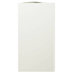 vidaXL Garden Planter White Triangular 40x34.5x75 cm Steel 5