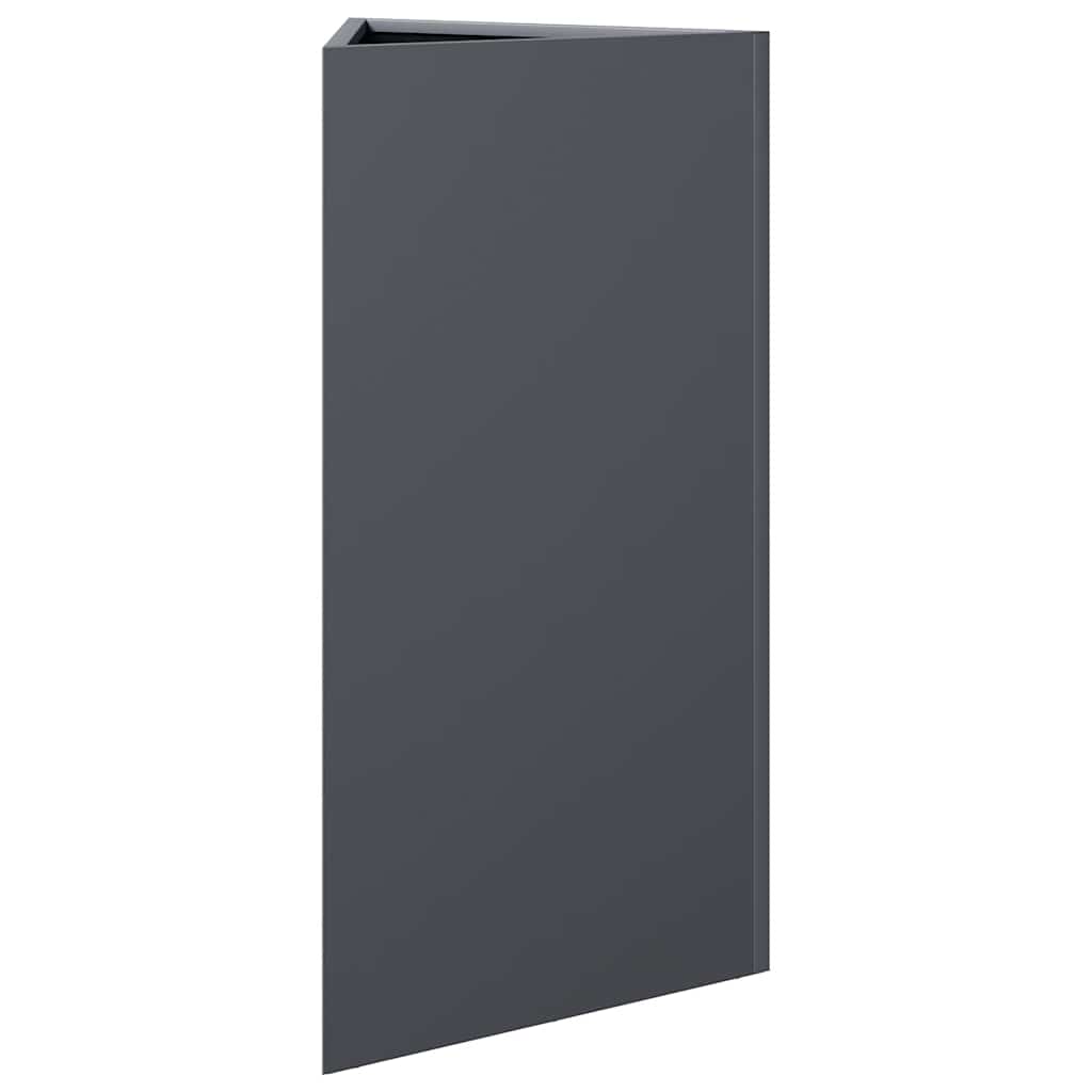 Garden Planter 40x34,5x75 cm Corten Steel 1 Width 40 cm Steel/anthracite