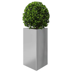 vidaXL Garden Planter Triangular 50x43x75 cm Galvanized Steel 3