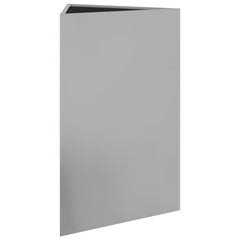 vidaXL Garden Planter Triangular 50x43x75 cm Galvanized Steel 4