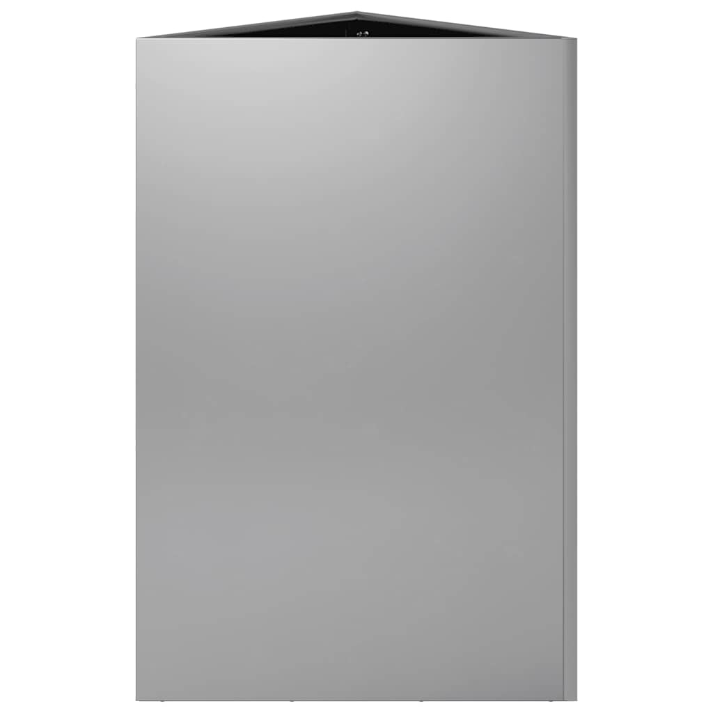 vidaXL Garden Planter Triangular 50x43x75 cm Galvanized Steel 5