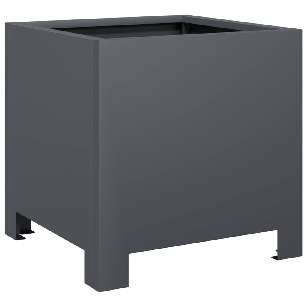 vidaXL Garden Planters 2 pcs Anthracite 30x30x30 cm Steel 5