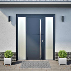 vidaXL Garden Planters 2 pcs 30x30x30 cm Galvanised Steel 3