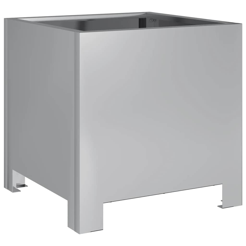 vidaXL Garden Planters 2 pcs 30x30x30 cm Galvanised Steel 5