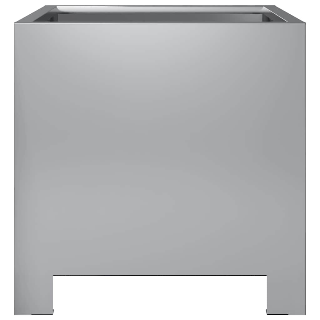 vidaXL Garden Planters 2 pcs 30x30x30 cm Galvanised Steel 6
