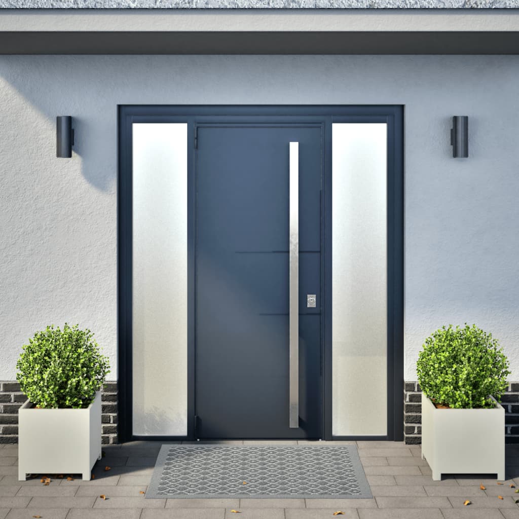 vidaXL Garden Planters 2 pcs White 40x40x40 cm Steel 3