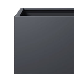 Garden Planter Black 50x50x50 cm Steel Steel/anthracite