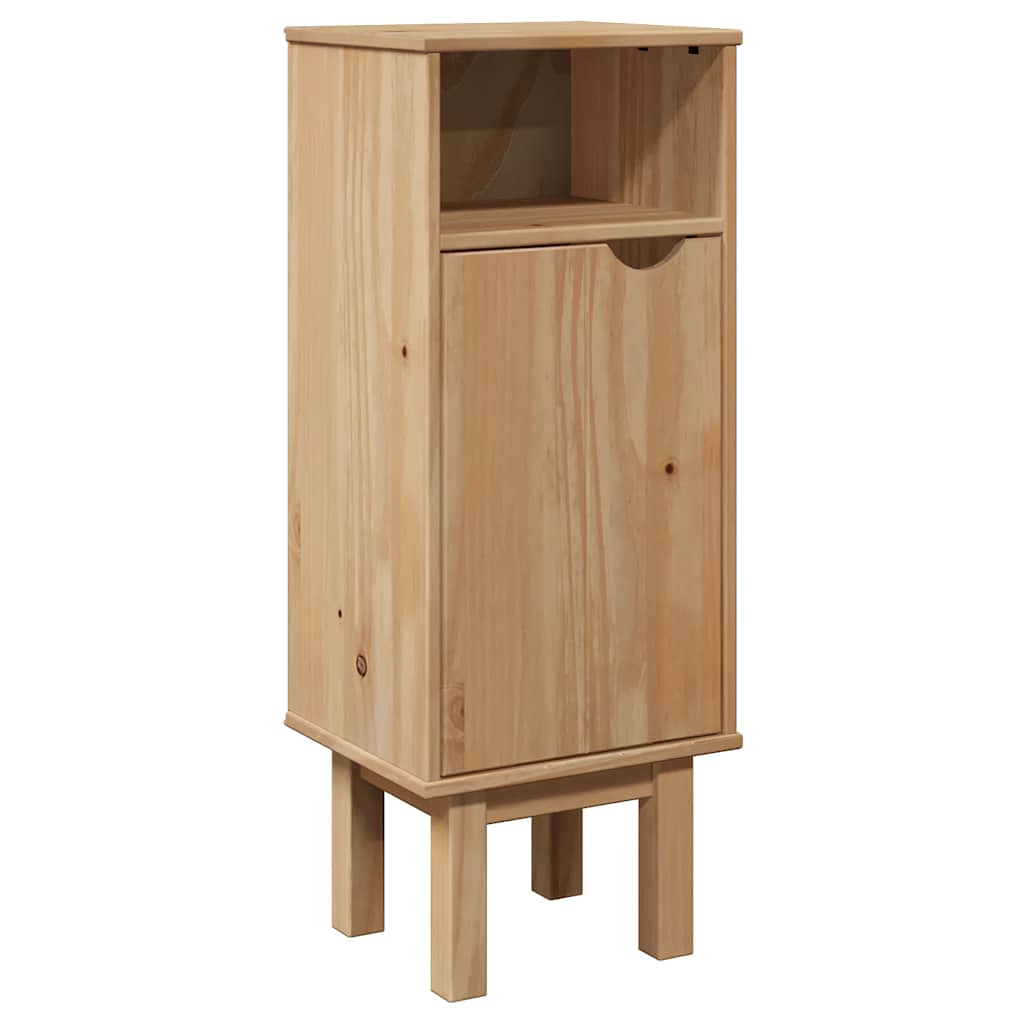 vidaXL Bathroom Wall Cabinet "OTTA" 35x30x55 cm Solid Wood Pine 2