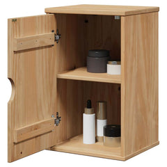vidaXL Bathroom Wall Cabinet "OTTA" 35x30x55 cm Solid Wood Pine 1
