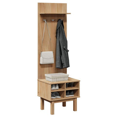 vidaXL Hall Unit "OTTA" 50x40x160 cm Solid Wood Pine 1