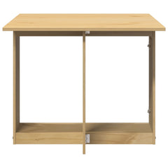 vidaXL Butterfly Dining Table Foldable Corona Wax Brown Solid Wood Pine 5