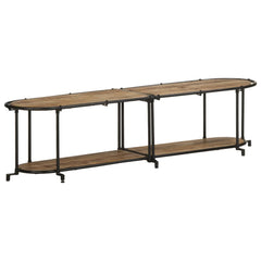 vidaXL TV Cabinet 160x42x40 cm Solid Wood Rough Mango 1