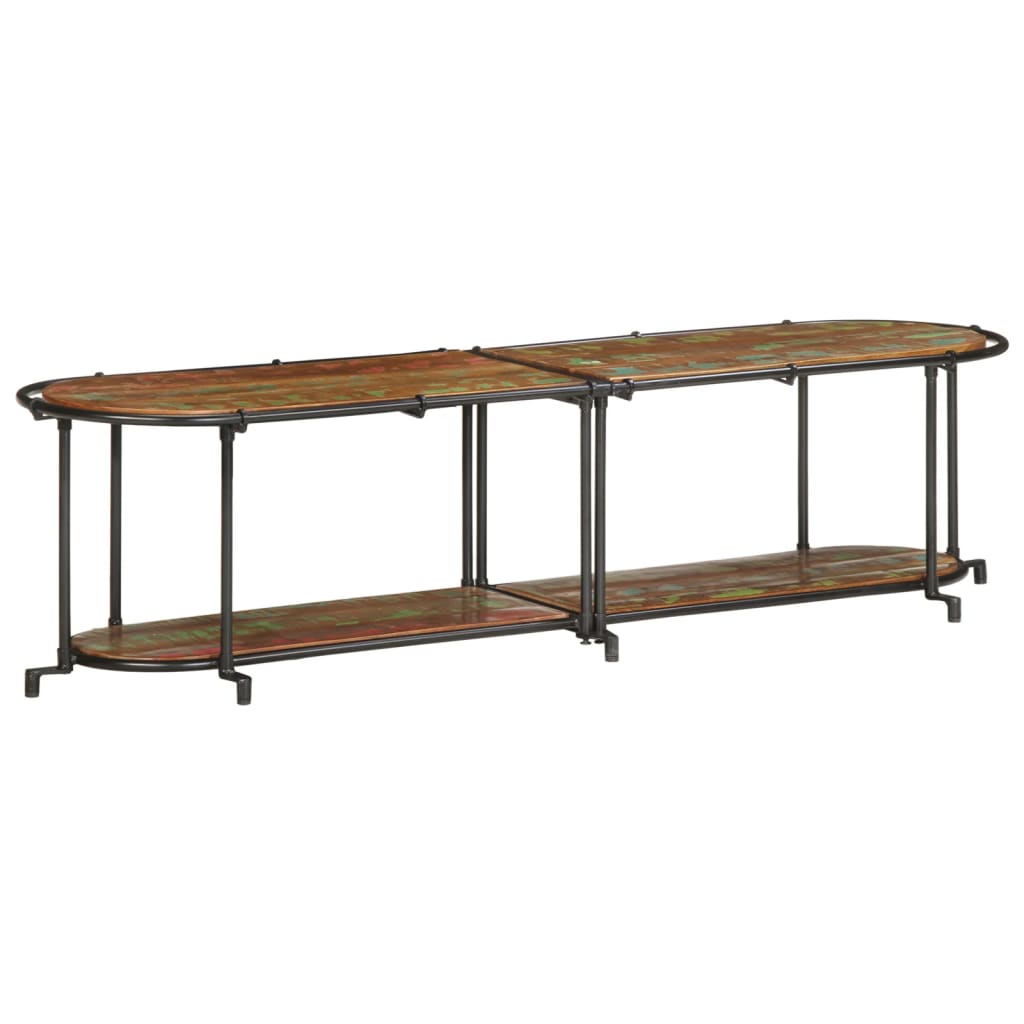 vidaXL TV Cabinet 160x42x40 cm Solid Wood Reclaimed 2