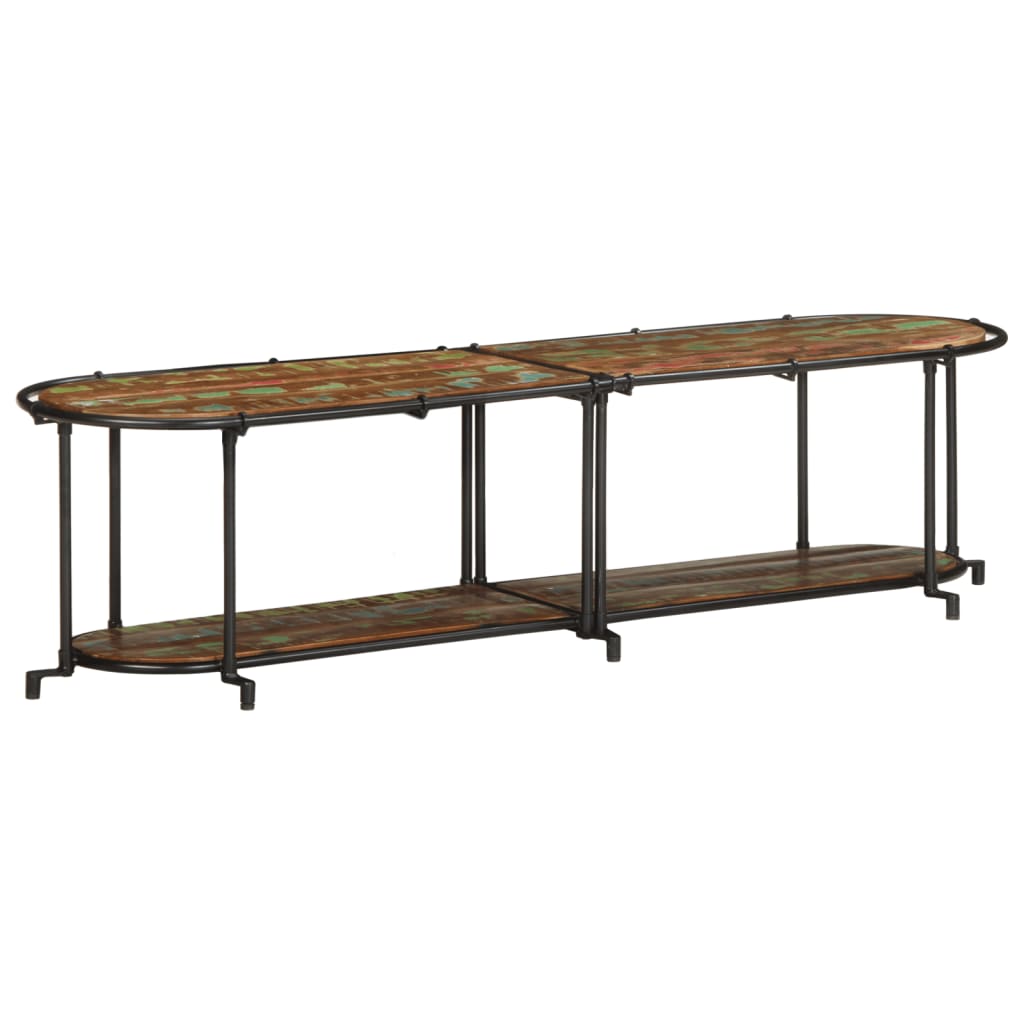 vidaXL TV Cabinet 160x42x40 cm Solid Wood Reclaimed 3