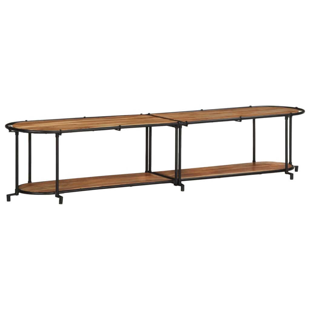 vidaXL TV Cabinet 200x42x40 cm Solid Wood Acacia 2