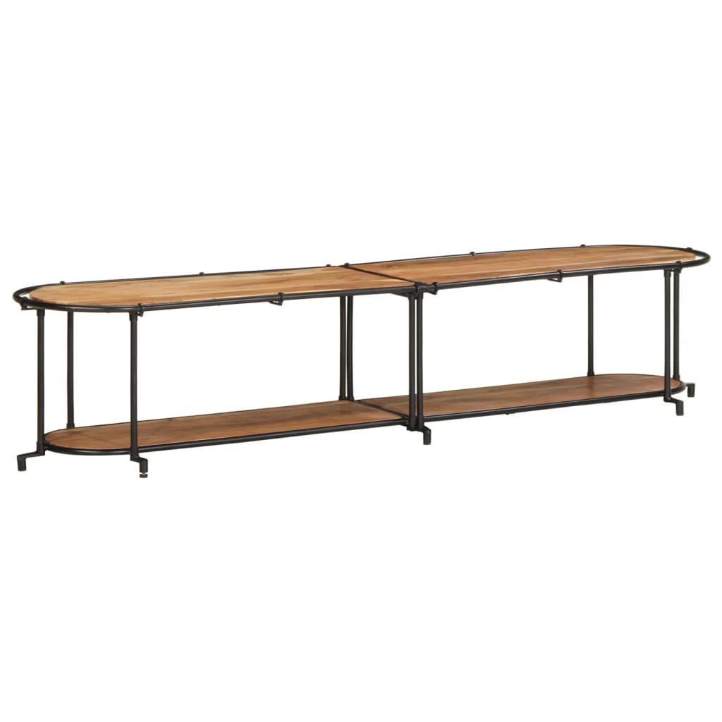 vidaXL TV Cabinet 200x42x40 cm Solid Wood Acacia 3