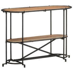 vidaXL Console Table 110x42x76 cm Solid Wood Acacia 3