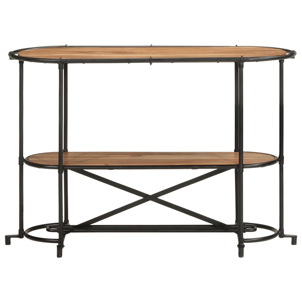 vidaXL Console Table 110x42x76 cm Solid Wood Acacia 4