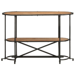 vidaXL Console Table 110x42x76 cm Solid Wood Acacia 4
