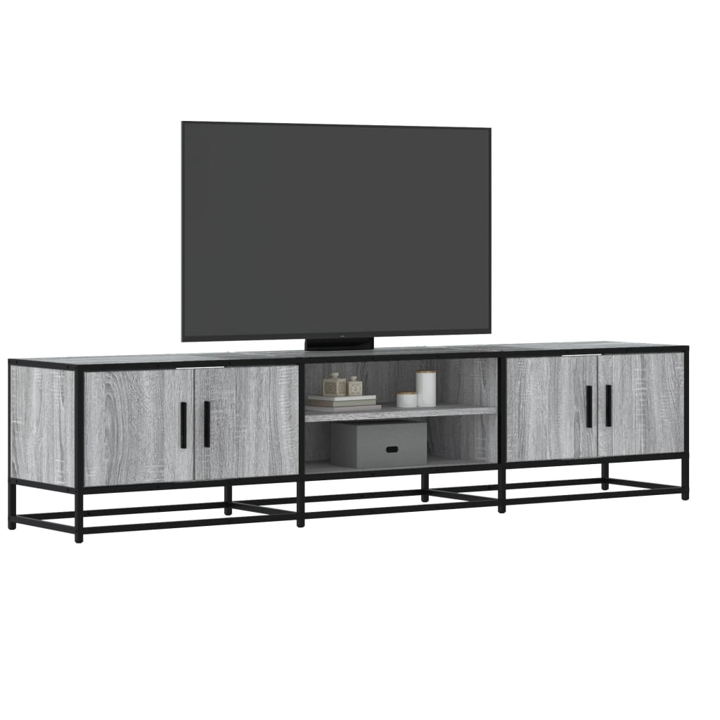 vidaXL TV Cabinet 100x35x41 cm Engineered Wood and Metal