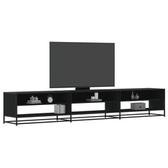TV Cabinet 270x40x46 cm Engineered Wood Black