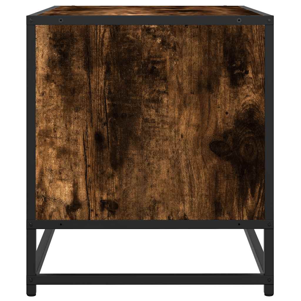 vidaXL TV Cabinet Smoked Oak 270x40x46 cm Engineered Wood 6