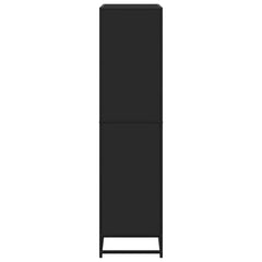 vidaXL Bookcase Black 80.5x35x139 cm Engineered Wood 5