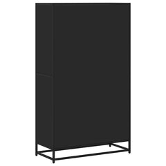 vidaXL Bookcase Black 80.5x35x139 cm Engineered Wood 6
