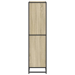 vidaXL Bookcase Sonoma Oak 80.5x35x139 cm Engineered Wood 5