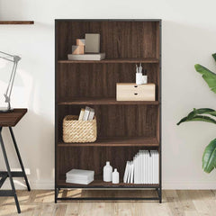 vidaXL Bookcase Brown Oak 80.5x35x139 cm Engineered Wood 3